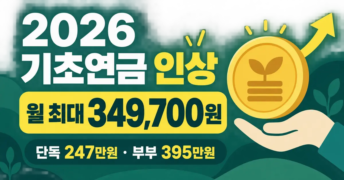 2026 기초연금 인상, 작년 탈락자 재신청 계산