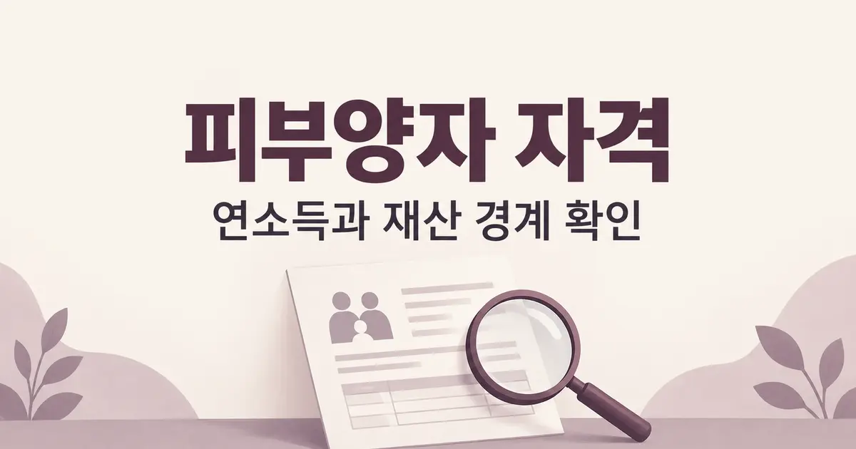 피부양자 탈락 기준, 연금 2천만원과 재산 경계 사례