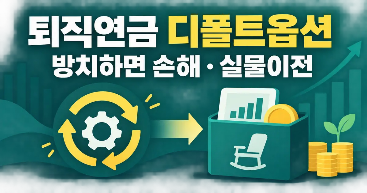 퇴직연금 디폴트옵션, 방치하면 손해일까