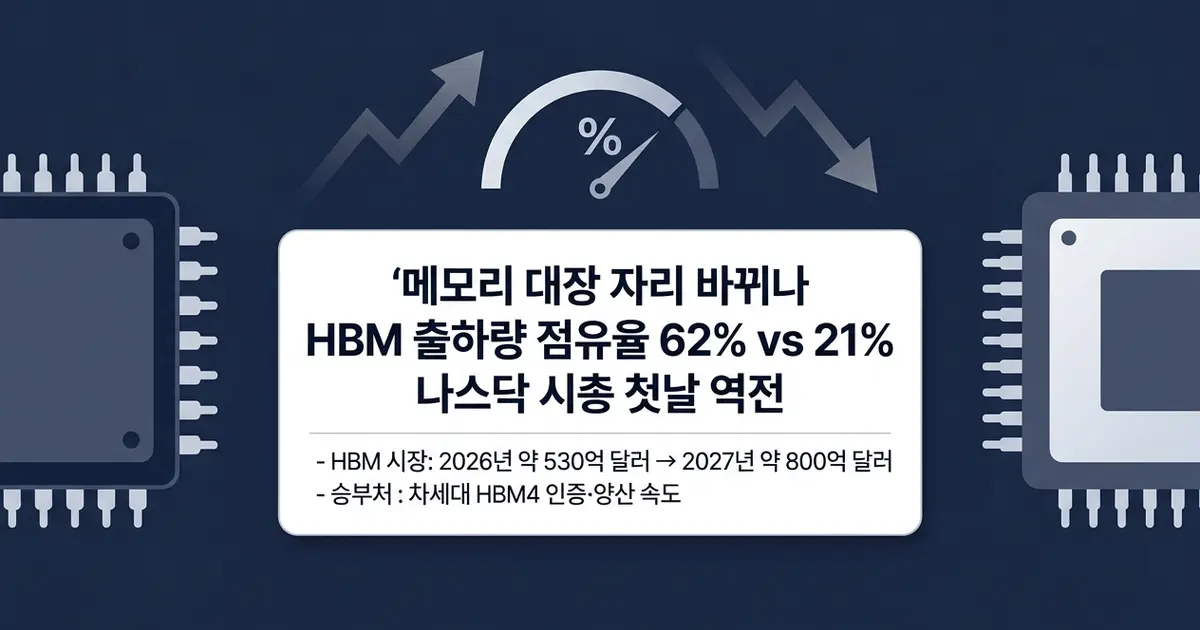 SK하이닉스 vs 마이크론, 메모리 대장 바뀌나